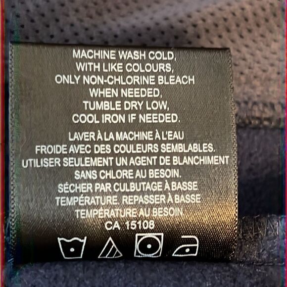 Kirkland Blue Water Repellent Soft Shell Zip Up Lined Jacket Size M - Picture 15 of 15